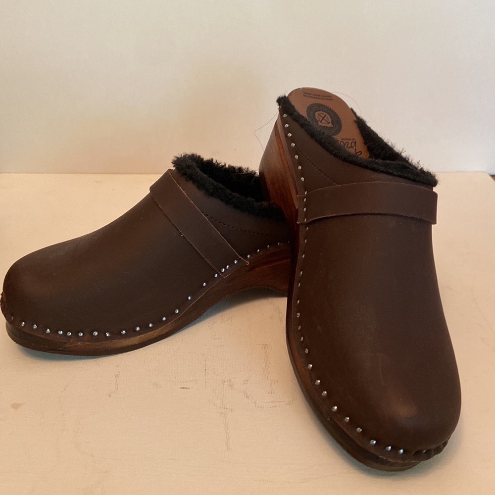 Swedish Troentorp Suede Clogs-Brand New!